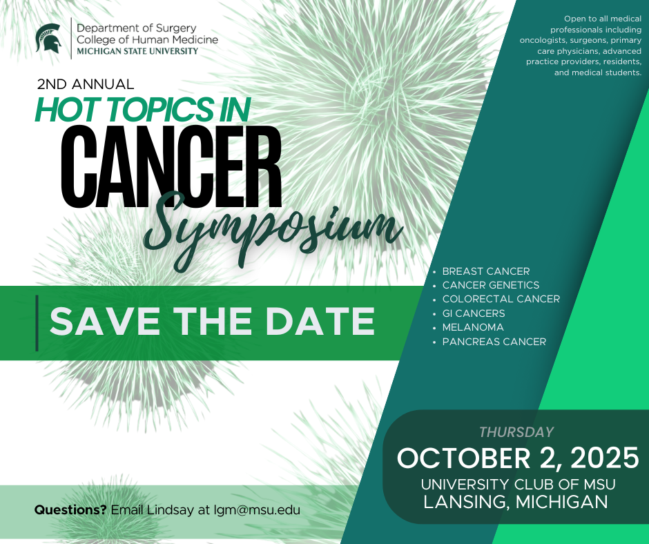2025 MSU Cancer Symposium - Save the Date